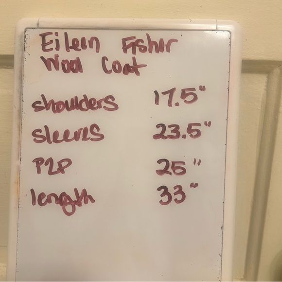 EILEEN FISHER Merino Wool Lightweight Teal Women's Coat Minimalist Cosy Fall - Picture 9 of 9